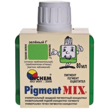 Pigments Inchem Pigmentmix, olīvu zaļš, 0.08 l