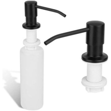 Iebūvējamais šķidro ziepju dozators, 500 ml, melns
