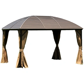 Lapene Home4you Sunset Gazebo, 400 x 200 cm, brūna