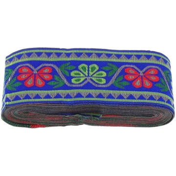 EXCEART 1 rullis Etniskās mežģīnes lentes somām Tē