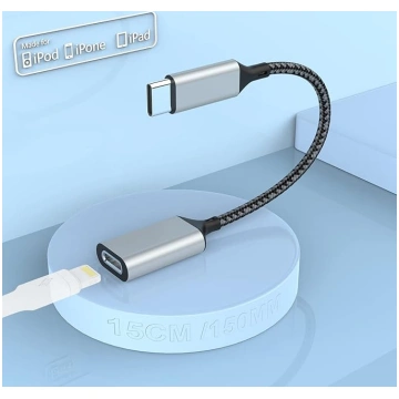 USB-C uz Lightning audio adapteris [MFi sertificēt