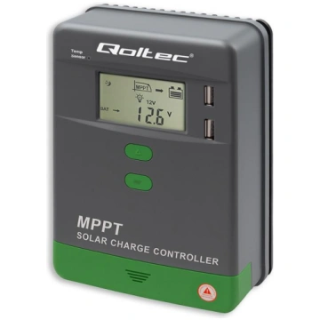Qoltec Solar Charge Controller MPPT with Temperatu