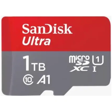 1TB SanDisk Ultra microSDXC 150MB/s + adapteris