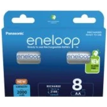 Panasonic Eneloop BK-3MCDE/ 8BE 8pcs Baterijas BK-