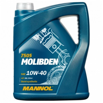 5W-40 4 ltr. Motoreļļa Mannol 7505 Molibden