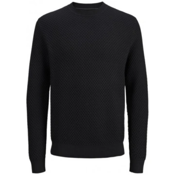 Jack & Jones Barkley Crew Neck Knitted Sweater Bla