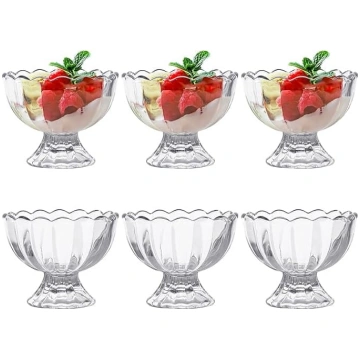 ICEBLUEOR Glāzes garneļu kokteiļiem, 6 glāžu kompl