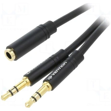 Cable | Jack 3.5mm 3pin plug x2,Jack 3.5mm 4pin so