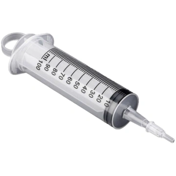 Vienreizējās lietošanas šļirce 100 ml
