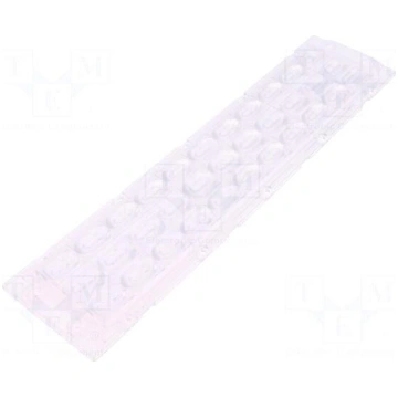 LED lens | rectangular | Mat: PMMA plexiglass | tr