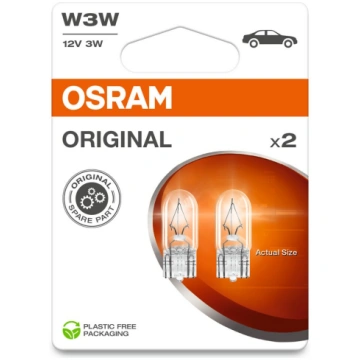 Kvēlspuldze W3W 12V OSRAM Original Auxiliary 3W W2