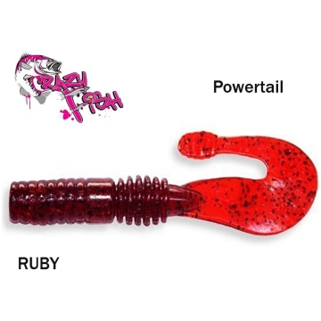 Aromātiski mānekļi Crazy Fish Powertail Ruby 7cm K