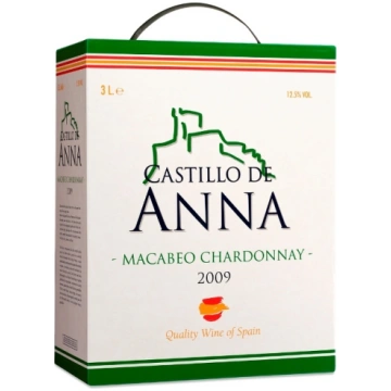 Baltvīns Castillo de Anna Macabeo Chardonnay 3 L
