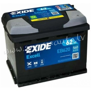 K-EB620 - Akumulators EXIDE EXCELL EB620 12V 62Ah 