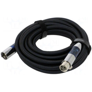Cable | XLR male 3pin,XLR female 3pin | 5m | Plati