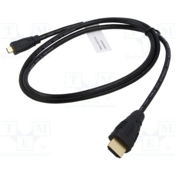 Cable; HDMI plug,micro HDMI plug; 3D,4K,UHD 2160p;