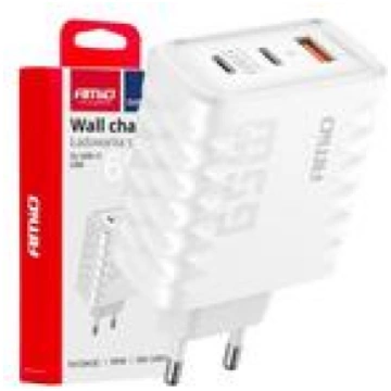 Ladētājs 65W USB-A 2XUSB-C AMI