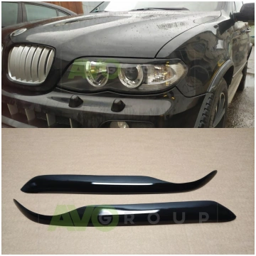 Priekšējo lukturu uzlikas uzacis priekš BMW X5 E53