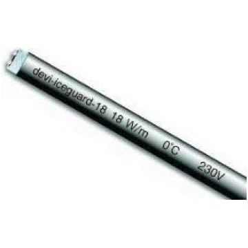 Caur. apsildes kabelis Pipeguard-18W/m pie 10°C DE
