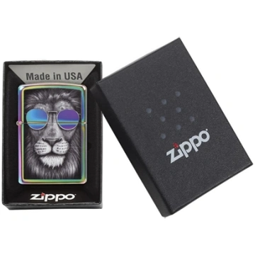 Zippo Lighter 151CI407606 Lion in Sunglasses 19169