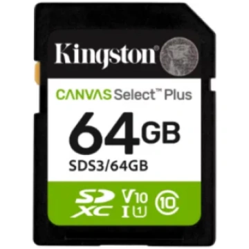 Kingston Canvas Select Plus | 64 GB | SD | Flash m