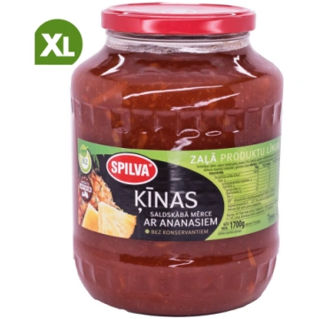 Ķīnas saldskābā mērce ar ananasiem "Spilva" 1.7 kg