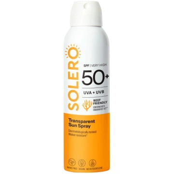 SOLERO SPF50+ caurspīdīgs sauļošanās aizsargsprejs