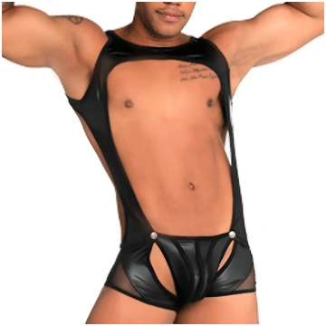 Gigo Fetiche Black Singlet - XL