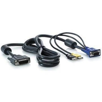 1x4 KVM Console 6ft USB Cable AF613A (494838249065