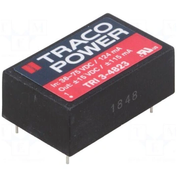 Converter: DC/DC | 3.5W | Uin: 36÷75V | Uout: 15VD