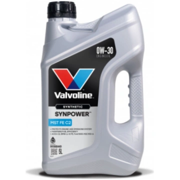 Motoreļļa Synpower MST FE C2 0W30 5L, Valvoline 90