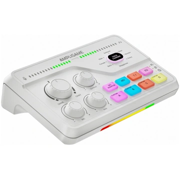 FIFINE AMPLIGAME SC8 Gaming USB Mixer, White