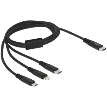 Delock 3-in-1 USB Charging Cable USB Type-C to Lig