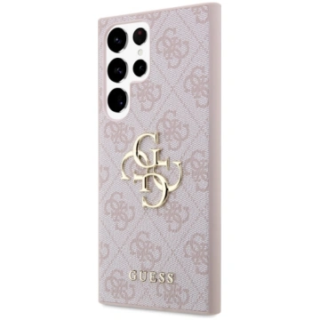 GUESS PU 4G Metal Logo Case for Samsung Galaxy S24