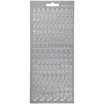 Focus Focus Stickers Silver Letters Design 2