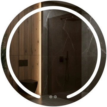 LED sienas spogulis 80cm Modern Rea