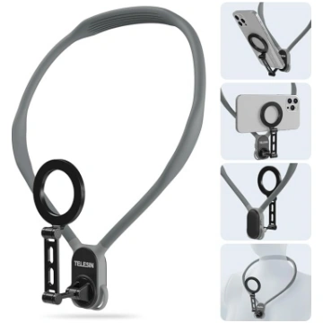 TELESIN° Improved Max Magnetic Neck Mount for Mobi