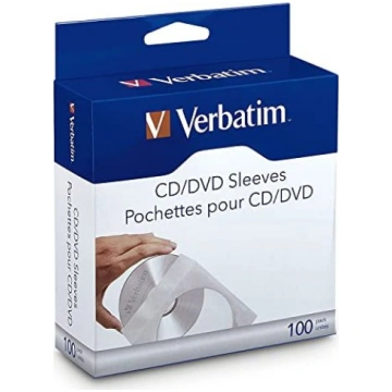 Kompaktdiska vāciņš Verbatim 49976 CD Pockets, 100