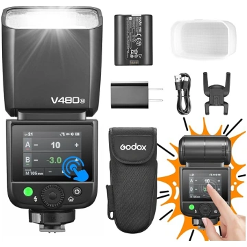 Godox V480N V480-N kameras zibspuldze Speedlite 7.