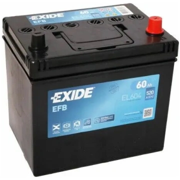 Auto akumulators EXIDE EL604 EFB 60 Ah 12 V 520 A 