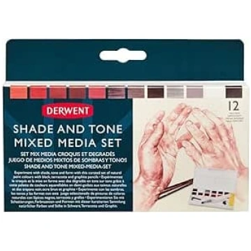 Derwent Shade & Tone jaukto materiālu komplekts, 1