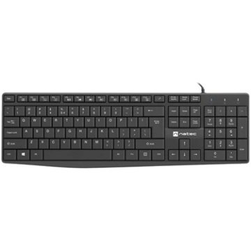 NATEC Keyboard Nautilus US slim black NKL-1950