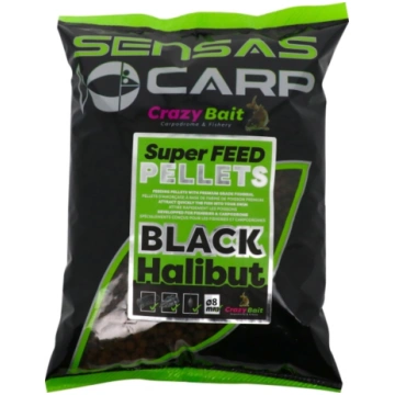 Pelletes Sensas Super Feed Pellets BLACK HALIBUT 8