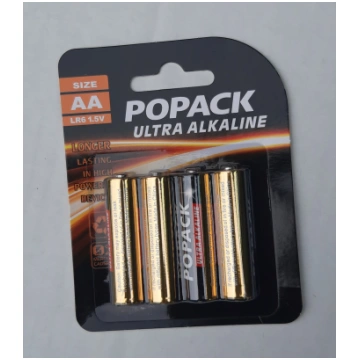 BATERIJAS R6 AA ULTRA ALKALINE 4 GAB POPACK