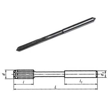 Mašīn-rīvurbis 5.97 mm, ar cilindrisku stiprinājum