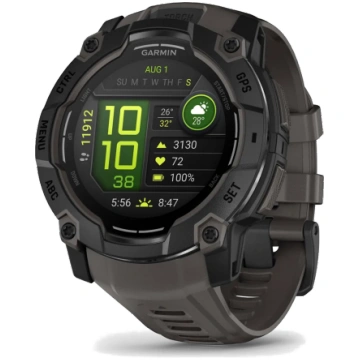 Garmin Instinct 3 50mm, Melna, Melna, 50 mm