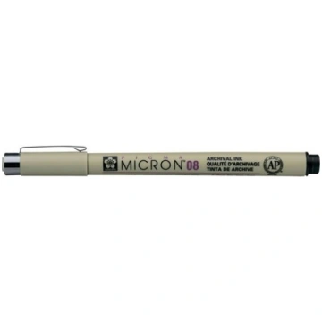 Rapidogrāfs SAKURA PIGMA MICRON 08 MELNS