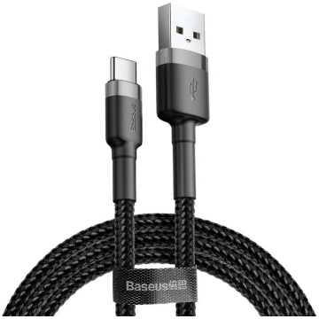 Cable USB A - USB C 3m QC3.0 grey+black BASEUS CAT