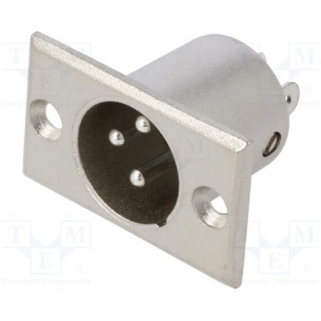 Connector: XLR; socket; male; PIN: 3; straight; so