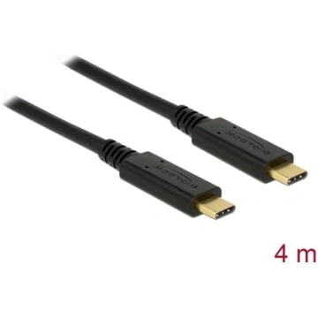 Delock USB 2.0 cable Type-C to Type-C 4 m PD 5 A E